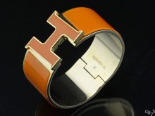 Hermes Yellow Enamel Clic H Bracelet Narrow Width (33mm) In Gold